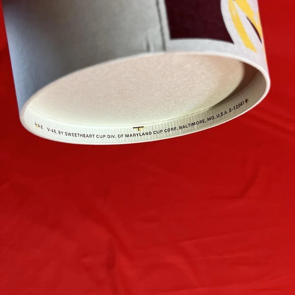 4 - Vintage 1980's Buttercup Popcorn Paper Tubs Sweetheart Cup TV Movie Prop #3